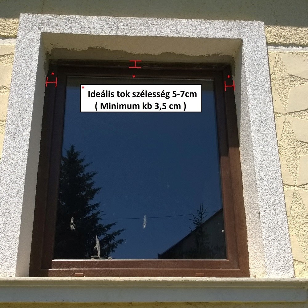 Redőny szerelést akadályozó problémák - Mire figyeljen oda? 2 dió színű műanyag ablak, redőny szerelés és méretei