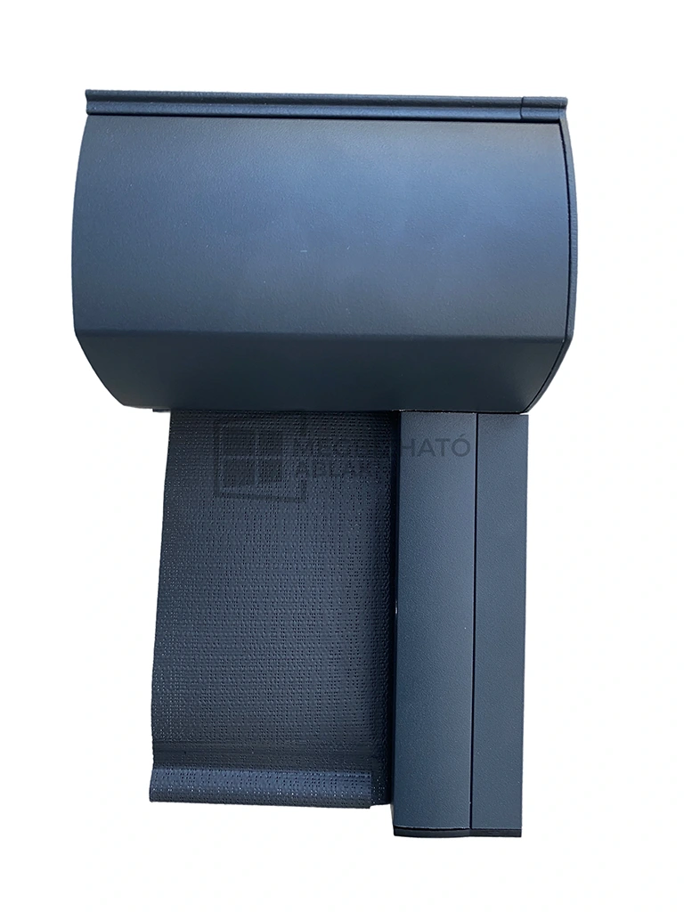 Napháló (Zip screen) árnyékoló 5 Tokozott külső napháló metszete