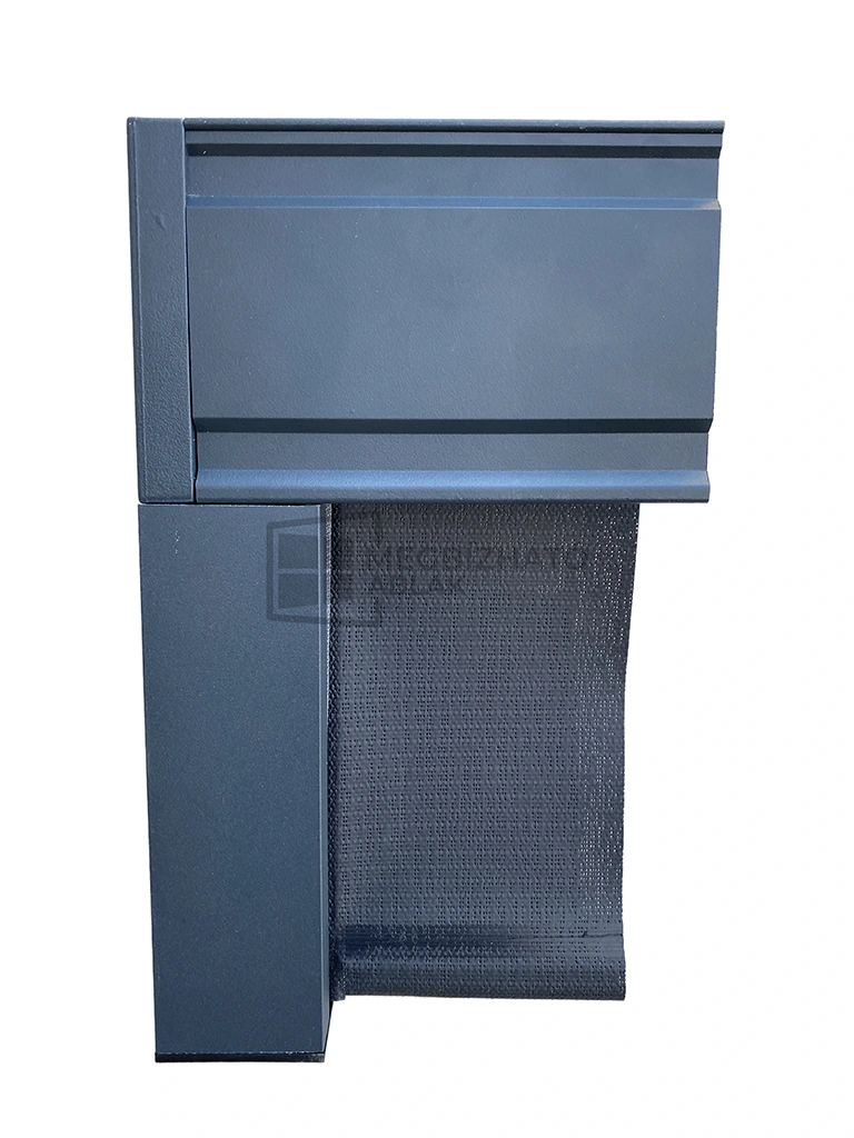 Napháló (Zip screen) árnyékoló 7 Zip screen tok metszet