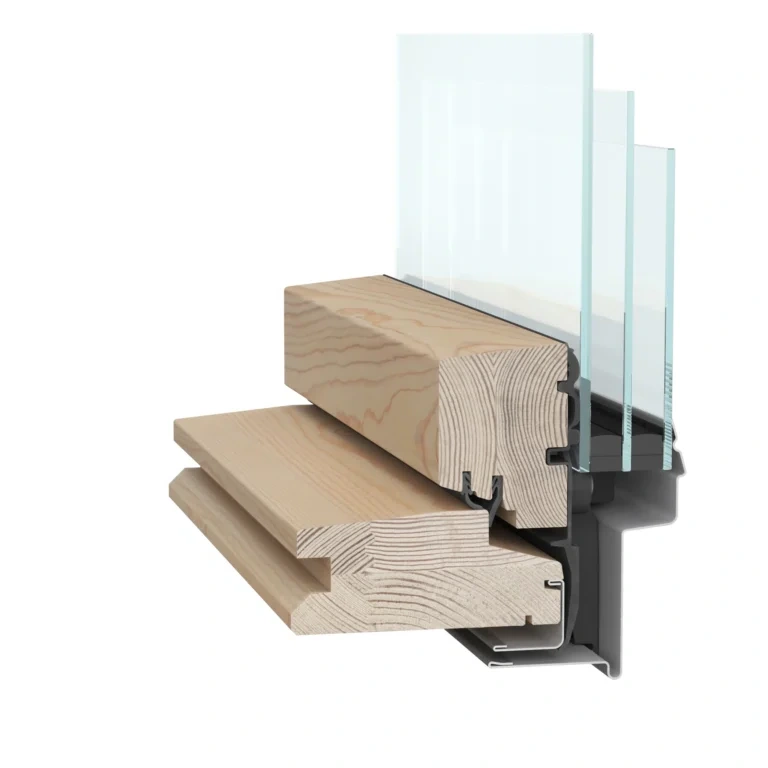 Rooflite tetőablak 45 Rooflite trio pine tetőablak metszet